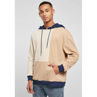 Urban Classics Мъжки суичър с качулка в цветен десен Urban Classics Color Hoody softseagrass/unionbeigeUB-TB5503-03850 - Черен, размер M