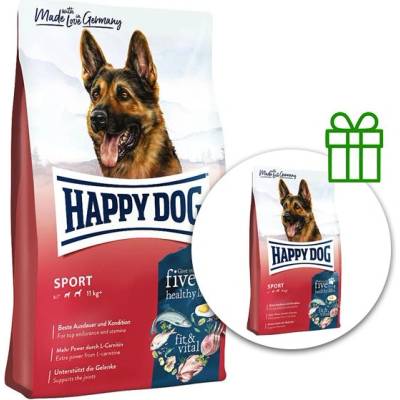 Happy Dog Fit & Vital Sport Възрастен 14 кг + 3 кг безплатно