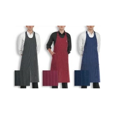 Egochef Barmanská zástěra vysoká pásy modrá E-6104106C