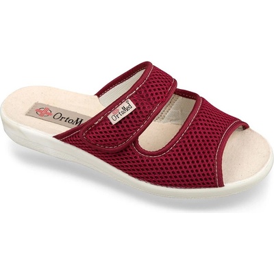 Mjartan dámské zdravotní pantofle 543 na vysoký nárt červené – Zboží Dáma