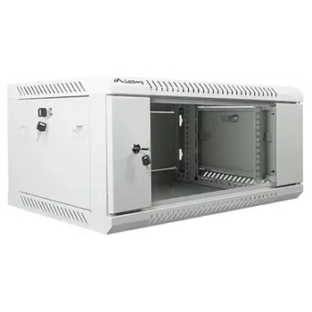Image 1 of Lanberg Комуникационен шкаф, Lanberg rack cabinet 19" wall-mount 4U / 600x450 for self-assembly (flat pack), grey (WF01-6404-10S)