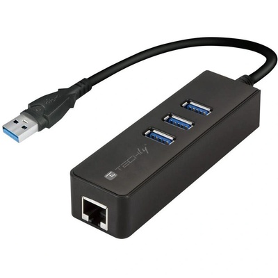 TECHLY IDATA USB-ETGIGA-3U2 докинг станция USB 3.2 Gen 1 (3.1 Gen 1) Type-A Черен (IDATA-USB-ETGIGA-3U2)