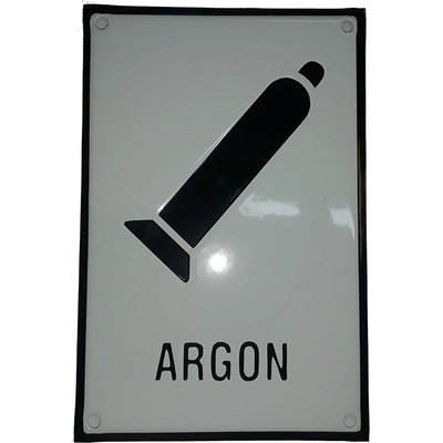 Tabulka s nápisem |ARGON| - smaltovaná A5