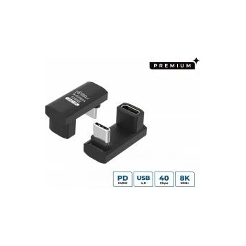 MicroConnect Premium USB4 3x2 USB-C twice-angled Long adapter, 240W, 40Gbps
