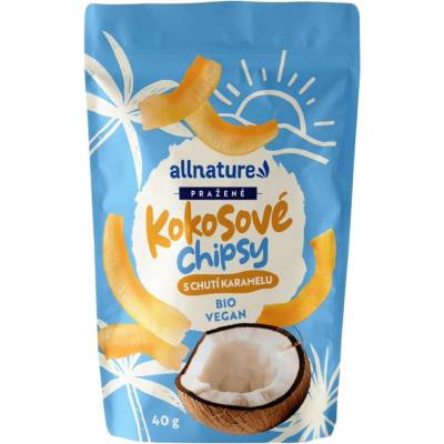 Allnature Kokosové chipsy s karamelom 40 g