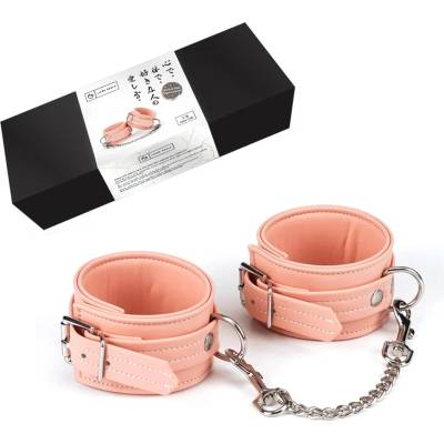 Маншети за глезени от изкуствена кожа - Organosilicon Ankle Cuffs Pink (LIEBESE017)