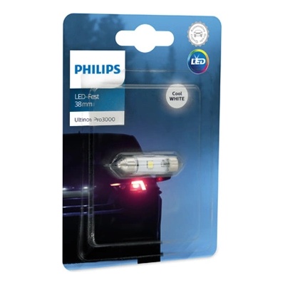 Крушка, LED, светлини купе PHILIPS C5W, 12V, 1W, 6000K, 50lm, 1 бр