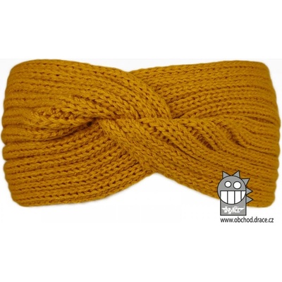 Dráče Pletená Twist 10 hořčicová Žlutá