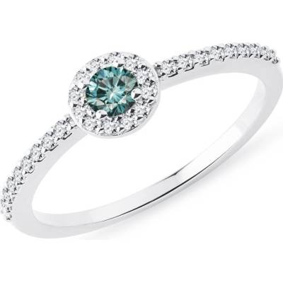 Klenota Zásnubný prsteň s modrým diamantom k0153042