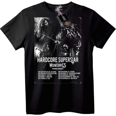NOONEBRAND Тениска Турне на Hardcore Superstar - XL, Black