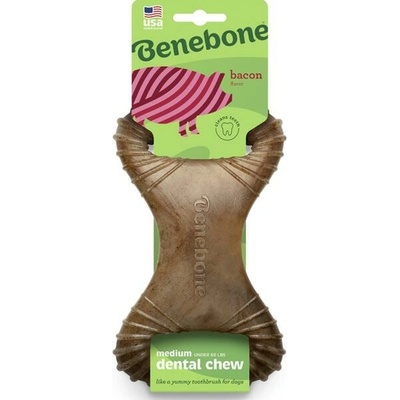 Dentální Benebone Dental Chew slanina 19 x 11,2 cm