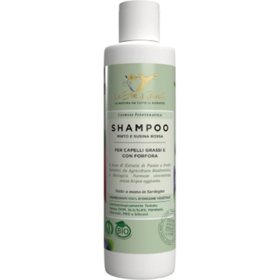 Le Erbe di Janas šampón proti lupinám myrta & slivka 150 ml
