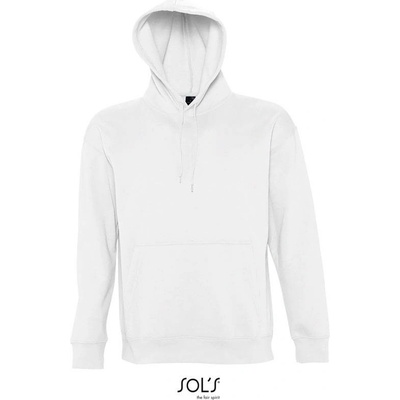 Sol's Slam Unisex mikina s kapuc. biela