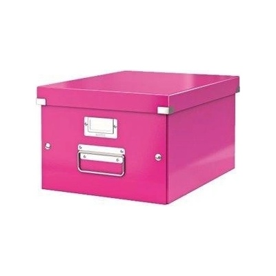 Leitz Střední univerzální krabice Click & Store, Růžová