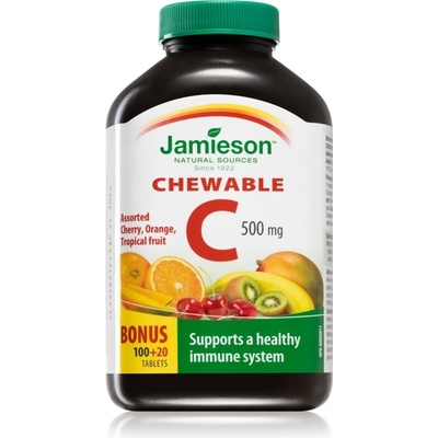 Jamieson Chewable C 500 mg Exotic Tropical Fruit 120 tabliet