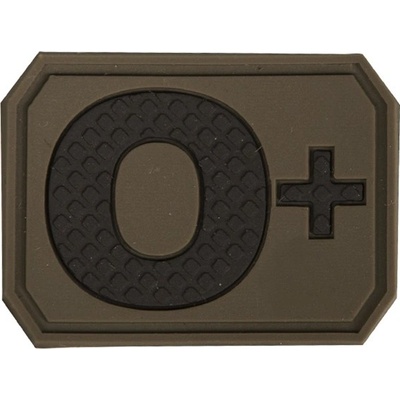 Nášivka Mil-Tec Bloodgroup 0 POS - olivová