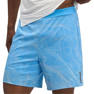 HOKA Мъжки шорти за бягане HOKA Glide Short 7'' Clf PRT Running shorts - Mineral Blue PRT (012-4639-0111)