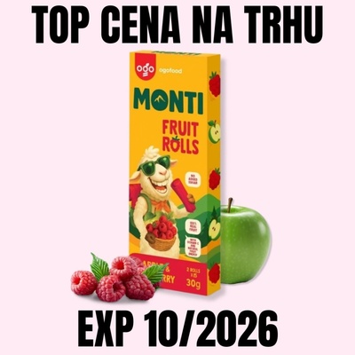 Ogo Monti Ovocná trubička Jablko & Malina 30 g