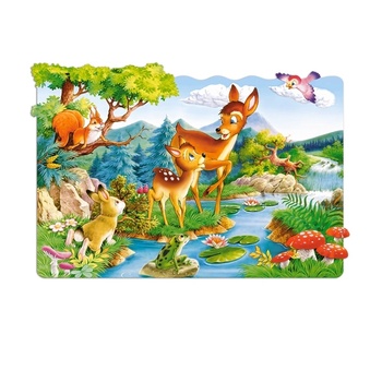 Castorland Little Deers 20 Maxi pcs Контурен пъзел 20 броя Анимации (C-02177-1) (C-02177-1)