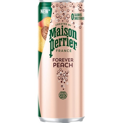 Perrier Broskev přírodní Minerální voda perlivá 10 x 250 ml