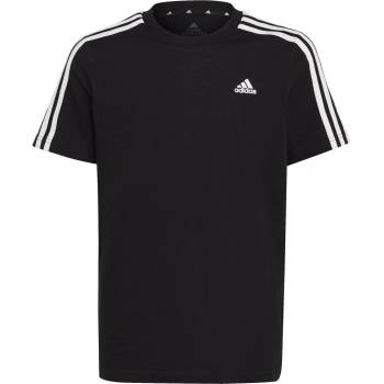 adidas Юношеска тениска Adidas 3 Stripe Essentials T-Shirt Junior - Black/White