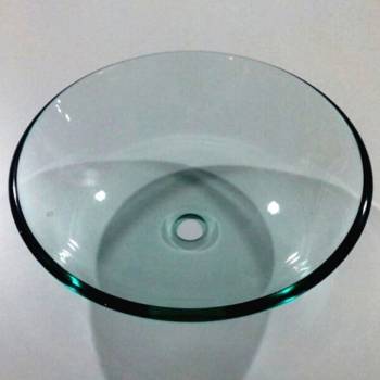 Image 1 of Inter Ceramic Стъклен умивалник за баня Ф42, за плот (icc 042t)