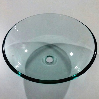 Inter Ceramic Стъклен умивалник за баня Ф42, за плот (icc 042t)