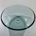 Inter Ceramic Стъклен умивалник за баня Ф42, за плот (icc 042t)