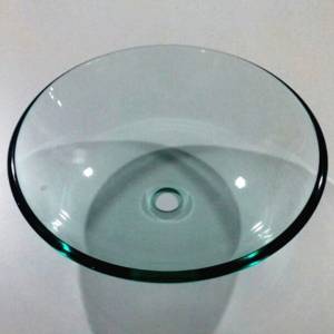 Inter Ceramic Стъклен умивалник за баня Ф42, за плот (icc 042t)