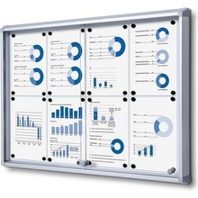 Showdown Displays Magnetická vitrína Dave 8 x A4