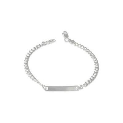 Nubis dámský stříbrný náramek s destičkou NB-1195