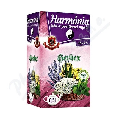 HERBEX HARMÓNIA tela a pozitívnej mysle bylinná zmes 20 x 3 g