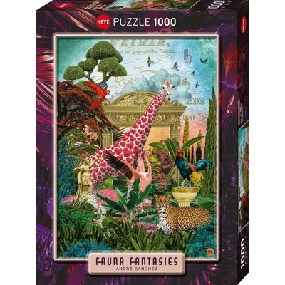 HEYE Fauna Fantasies Žirafí láska 1000 dílků