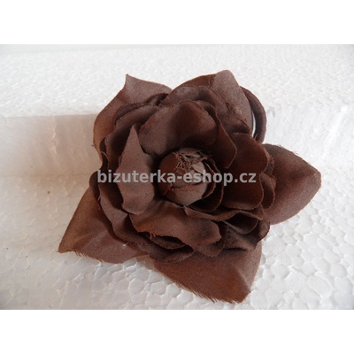 Bizuterka-eshop.cz květ hnědý BZ-03391