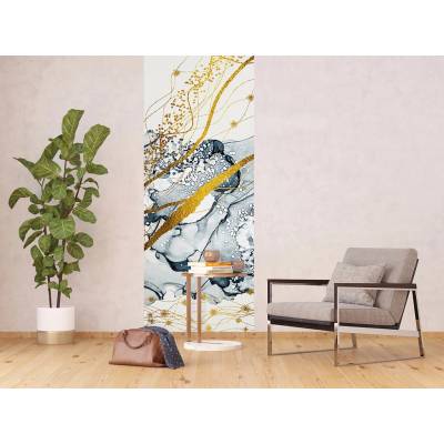 AG design FTNVL-3719 vliesová fototapeta Abstract on Blue rozměry 90 x 270 cm