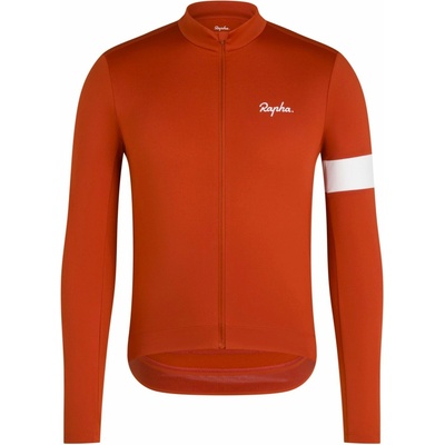 Rapha Men's Core Thermal Long Sleeve Jersey paprika white