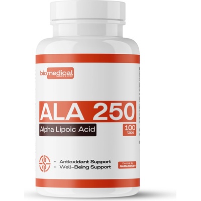 Warrior ALA Kyselina alfa-lipoová 250 mg 100 tabliet