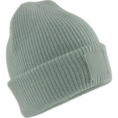 Beechfield Čepice s nášivkou B 336B dětská COT53336Bo5099-dusty green Zelená dusty