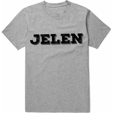 Tričko Jelen logo šedé