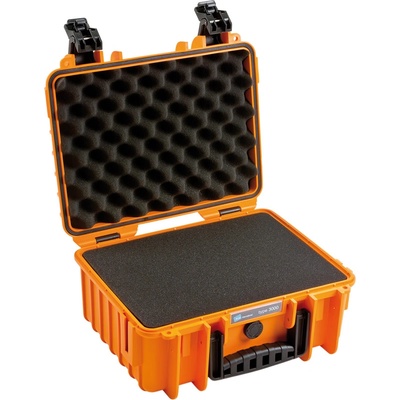 B&W Outdoor Case 3000 kufor s penou oranžový