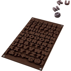 Silikomart Форма за шоколадови бонбони Sf169 Choco ABC силиконова (26.169.77.0065)