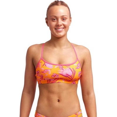 Funkita Swim bikini top - Yellow (Wild Sands)