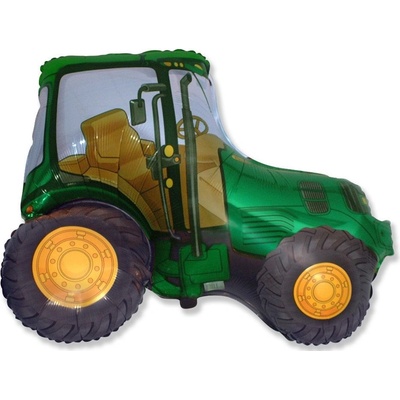 FLEXMETAL Balón foliový 60 cm Traktor farma zelený