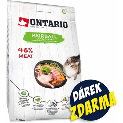 ONTARIO Cat Hairball 2 kg