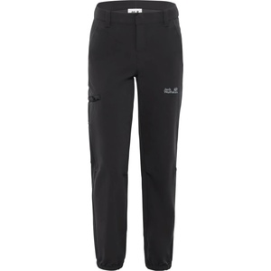 Jack Wolfskin Детски туристически панталон Jack Wolfskin Kid's Turbulence Pants Walking trousers - Black - размер 128 (EU) (701-4368-0113)