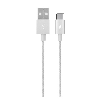 Ttec Кабел AlumiCable Type C 2.0 Charge/Data Cable, Сребрист, 117147