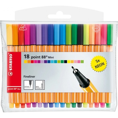 Stabilo Point 88 Mini Neon 18 barev