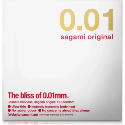 Sagami 1 бр. Най-тънкият презерватив Sagami Original 0.01 мм
