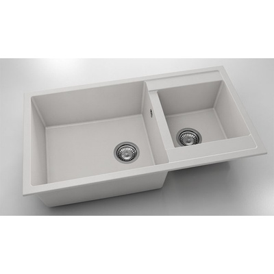 FAT Мивка Vanguard 234, Fat Granite, 1001 бял, с включен сифон