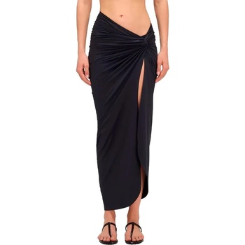 SUNDEK Long crossed in front sarong - Black (Black)